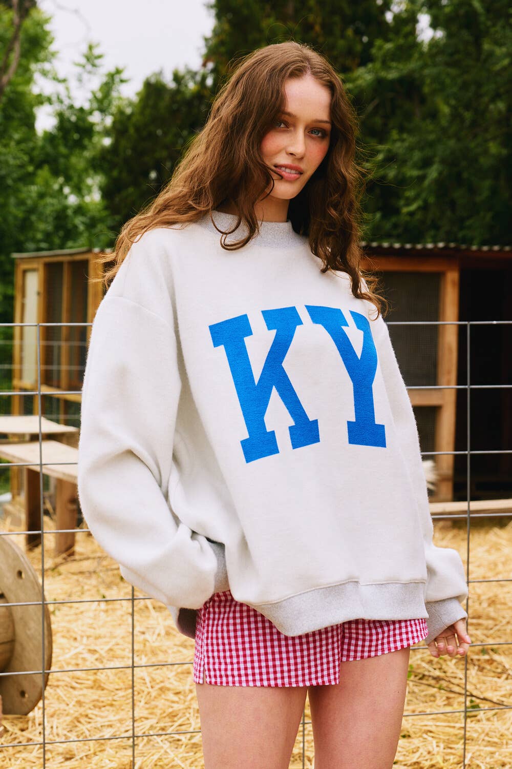 Gray Kentucky Reversible Mockneck
