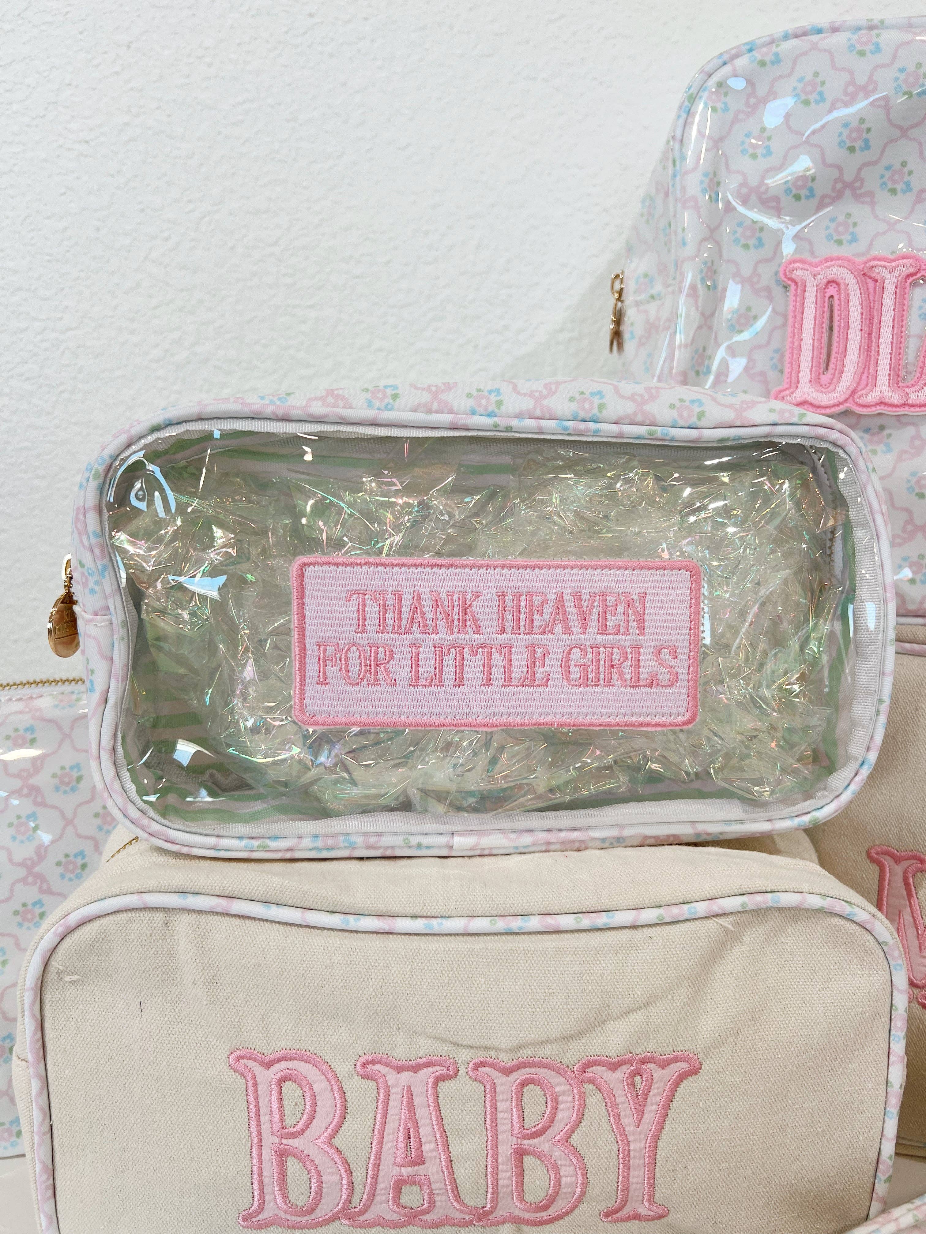 Pink Thank Heaven - Medium Clear Bag