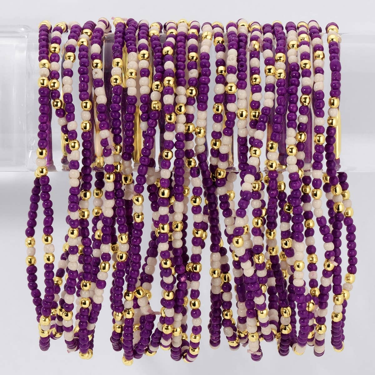 Stretch Seed Assorted Bead GAME DAY Bracelets