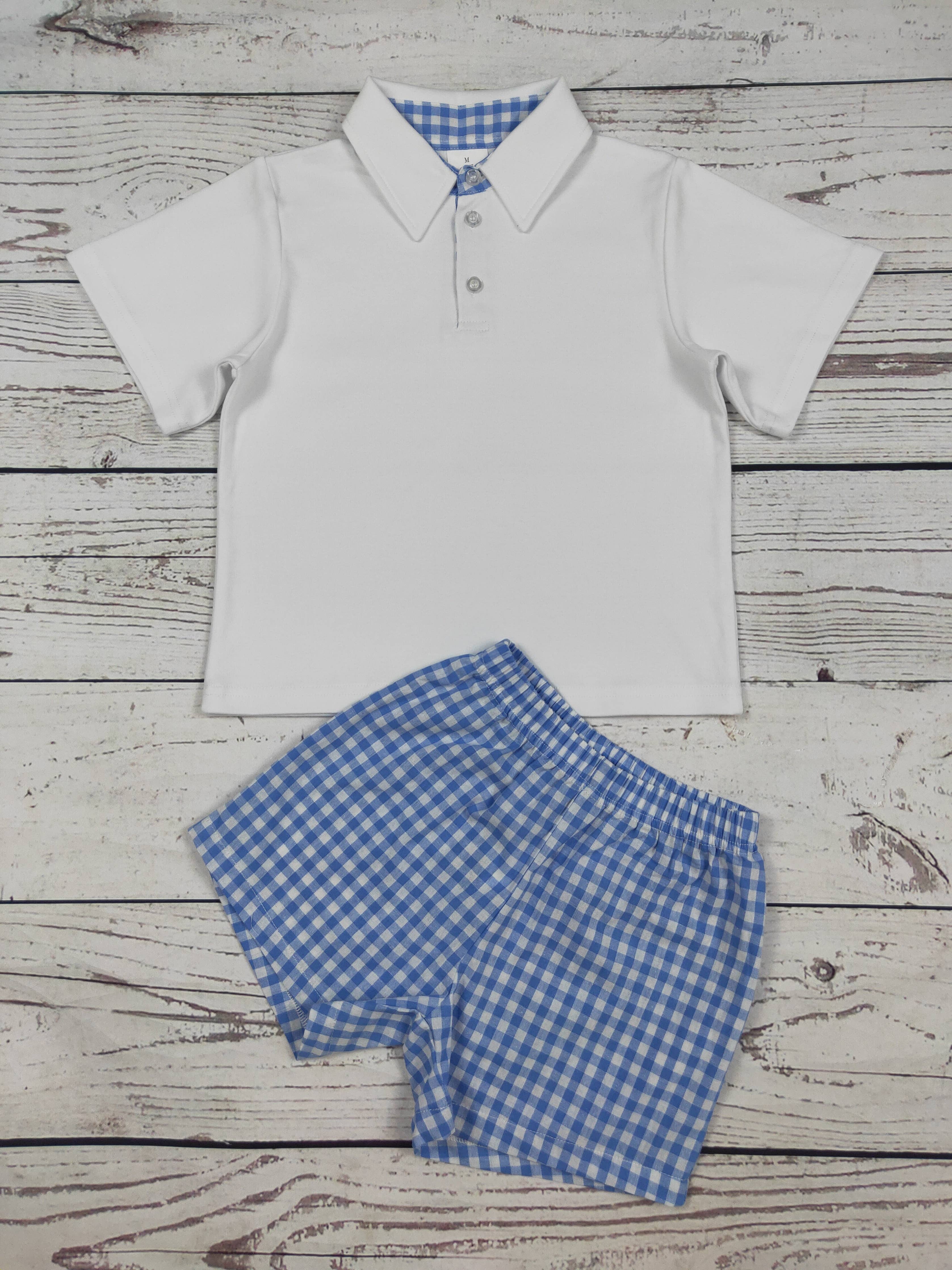 Boy Top & Gingham Set