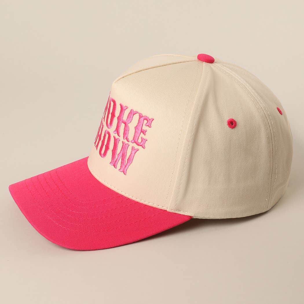 SMOKE SHOW Baseball Cap/ Hot Pink