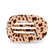 Round Flat Hair Clip | Large | Blonde Tortoise
