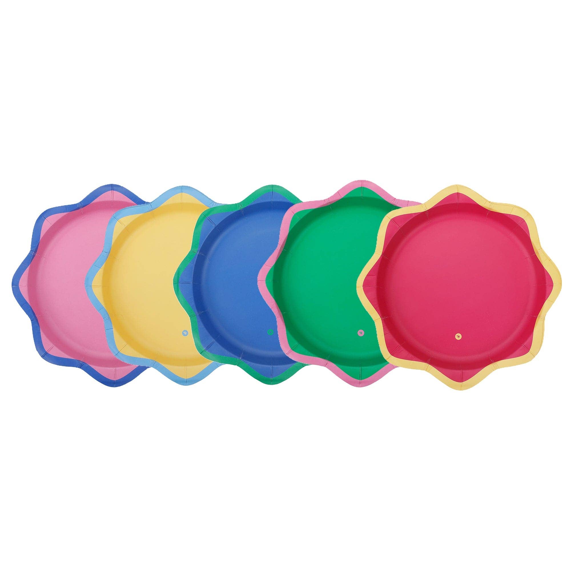 Colorwave Dessert Plates (10 ct) — set of 10 includes assorted colorwave hues and approx. 8" x 8" dessert plate s