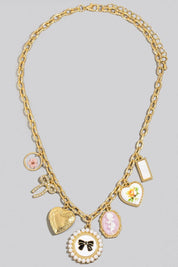 Assorted Charms Chain Necklace: G