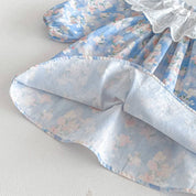 Baby & Toddler Lace Collar Floral Dress Romper