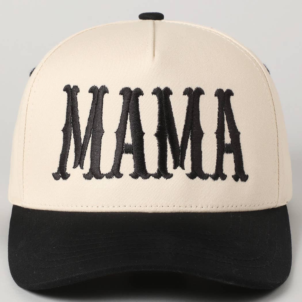 Mama Baseball Cap/ Black