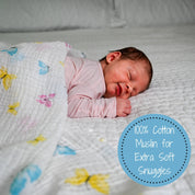 Butterfly Kisses Baby Swaddle Blanket