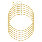 3mm Beaded Pearl Necklace