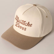 Mustache Lover Trucker Hat/ Beige