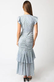 Blue Aria Maxi Dress