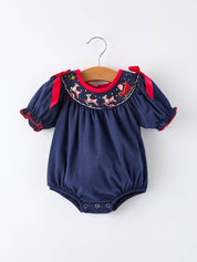 Santa Sleigh Holiday Baby Girls Romper