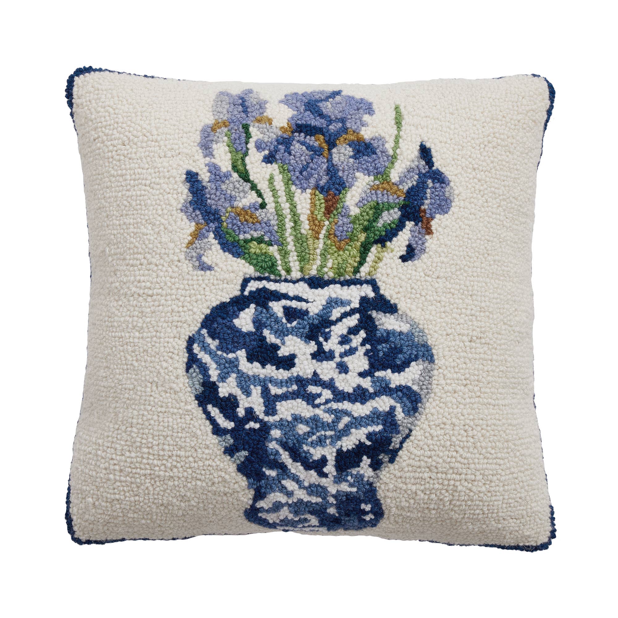 Chinoiserie Flowers Hook Pillow - Sally Eckman Roberts
