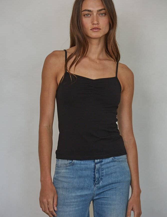 Black V-Neck Cami Top