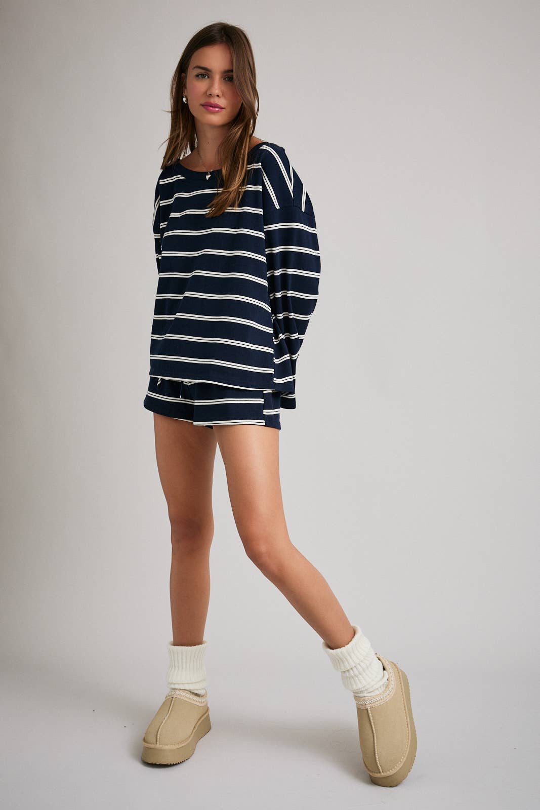 Navy Striped Longsleeve