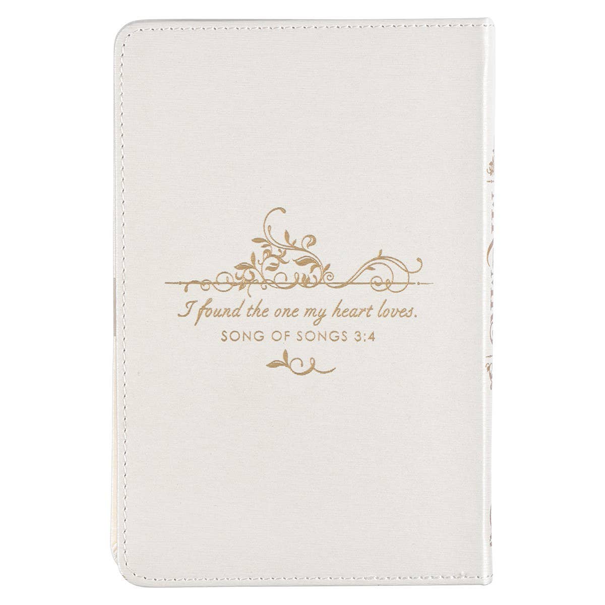 Mr. & Mrs. Devotional White Faux Leather