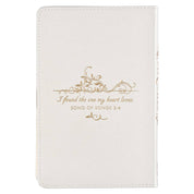 Mr. & Mrs. Devotional White Faux Leather