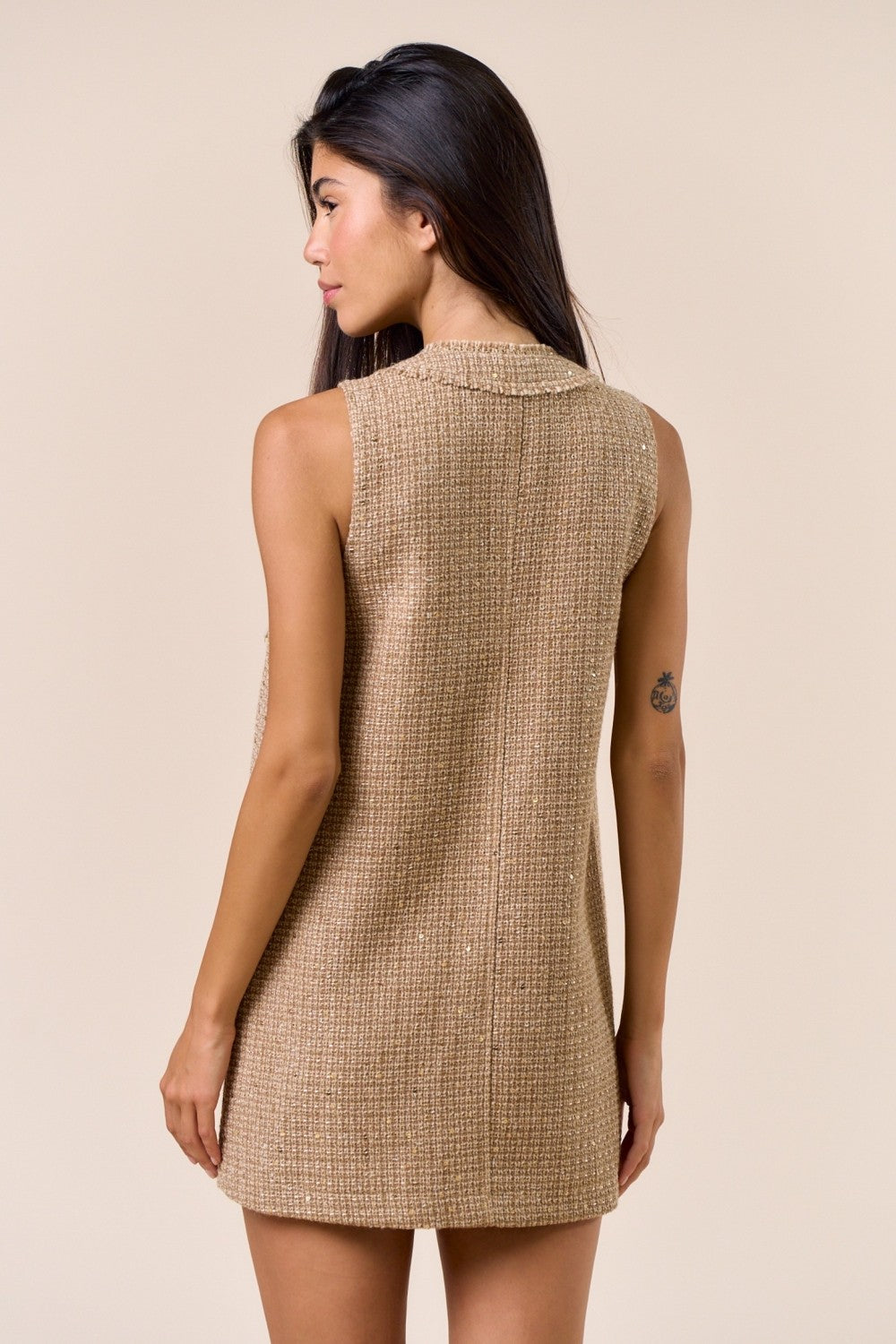 Tweed Sleeveless Dress