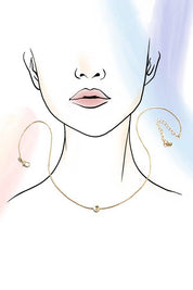 "R" ROUND SNAKE CHAIN INITIAL NECKLACE