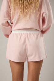 Light Pink Stripe Shorts