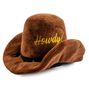 Brown Cowboy Hat Dog Toy