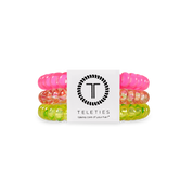 Spiral Hair Coils | Small | Tropical Punch — strong grip, no rip spiral hair tie and doubles as a bracelet