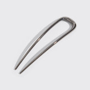 Metal French Hair Pin - Hematite