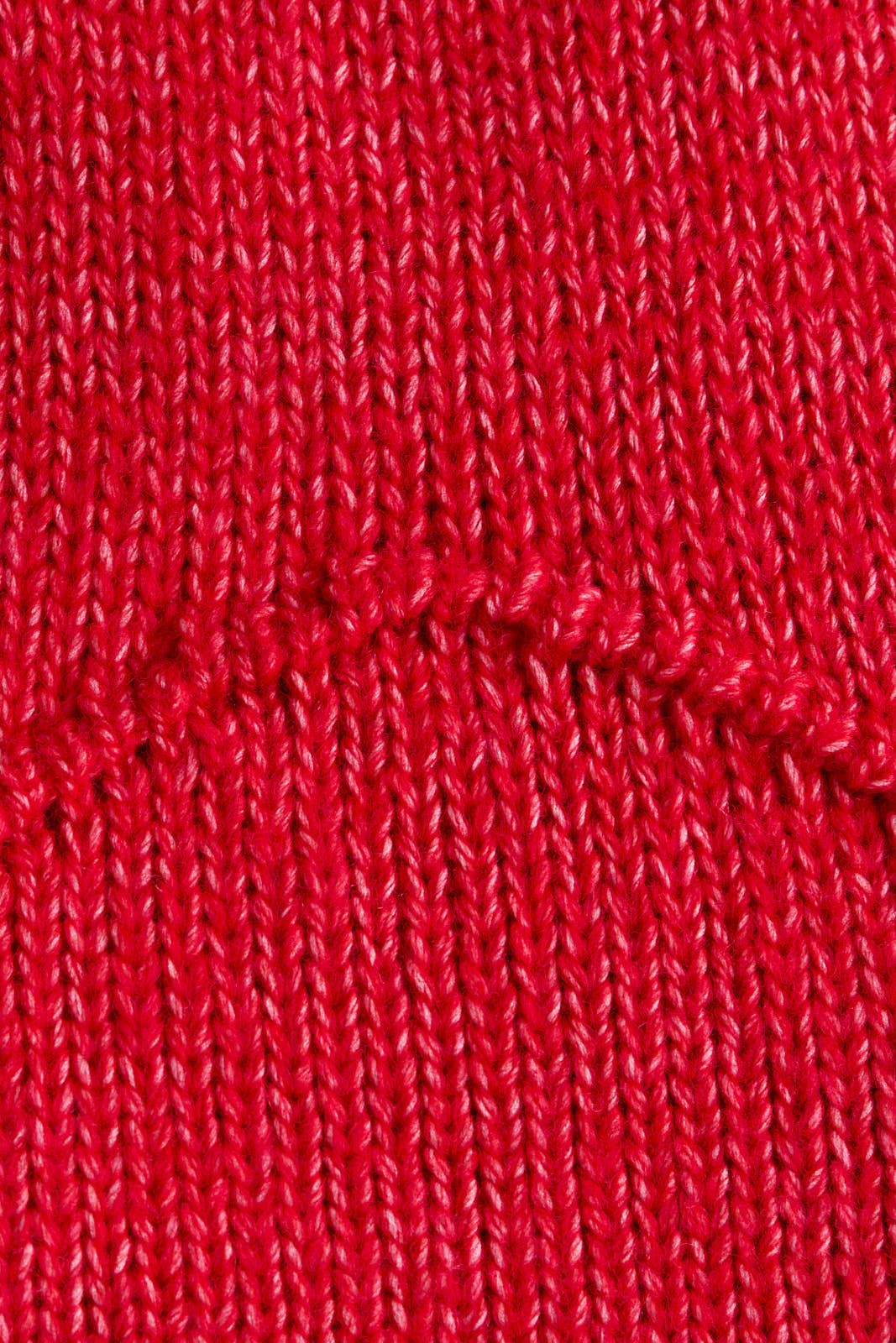 Red Mock Neck Cutout Crop Sweater