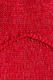 Red Mock Neck Cutout Crop Sweater