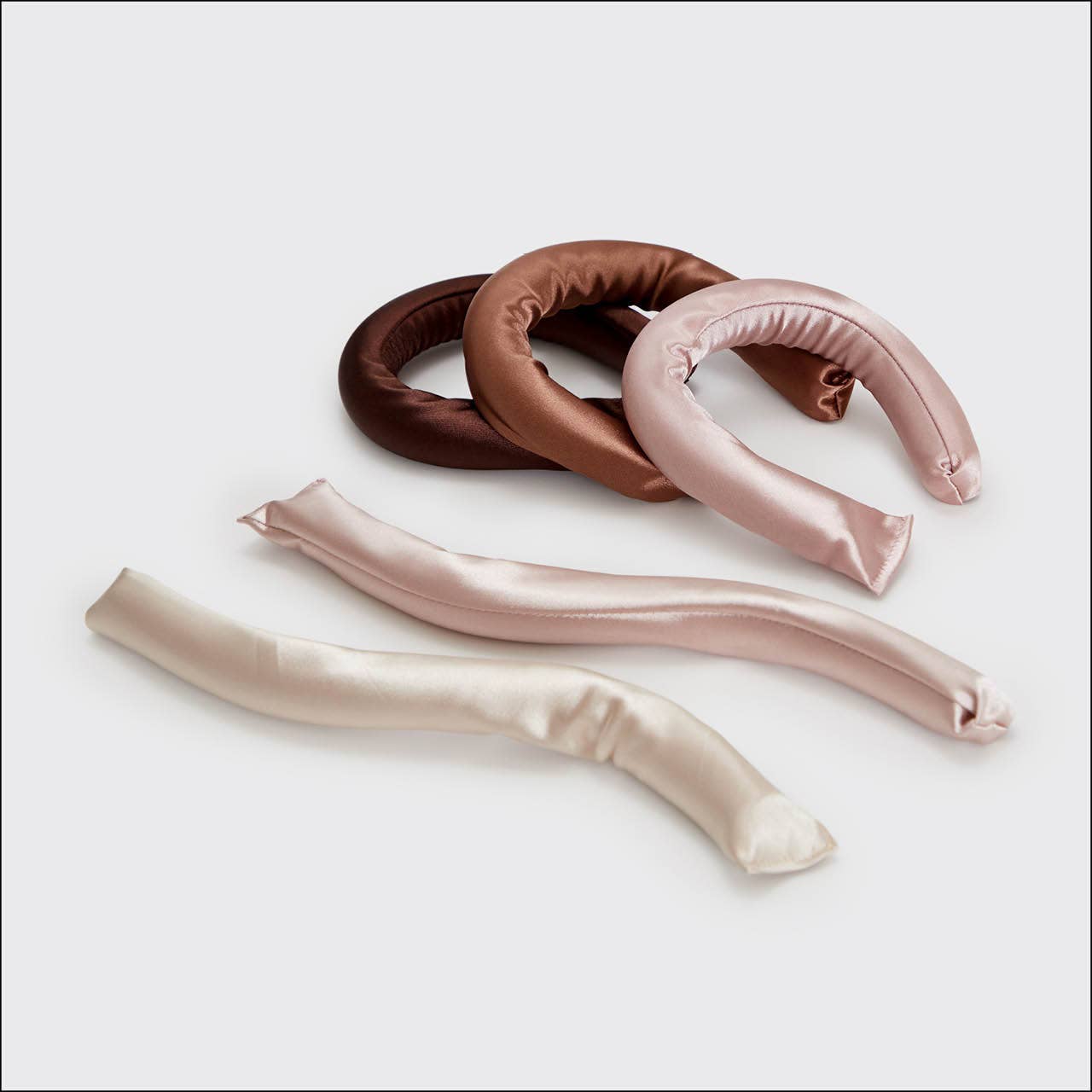 Satin Wrapped Flexi Rods - 6pc Set - Rosewood