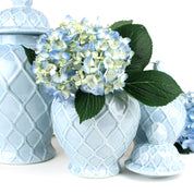 Light Blue Textured Ginger Jar - Extra Large