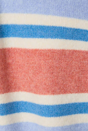 Blue & Orange Striped Cardigan