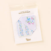 Blue Floral Fabric Bookmark