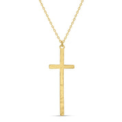 Gold Slim Cross Pendant Necklace