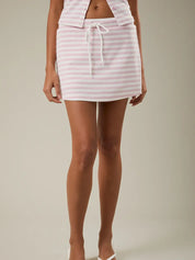 Pink Striped Skort