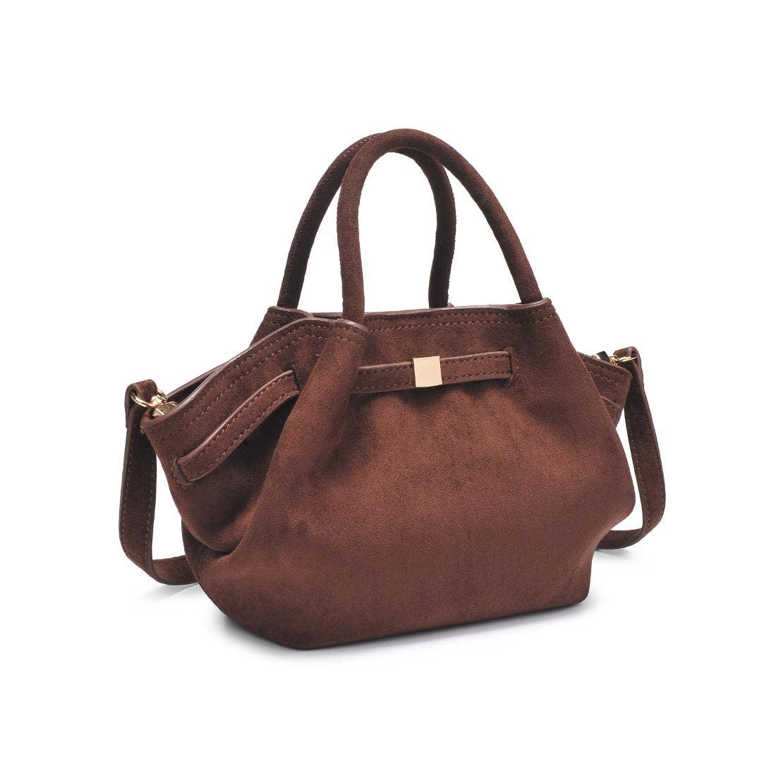 Brown Selena Suede Crossbody