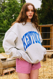 Gray Kentucky Reversible Mockneck