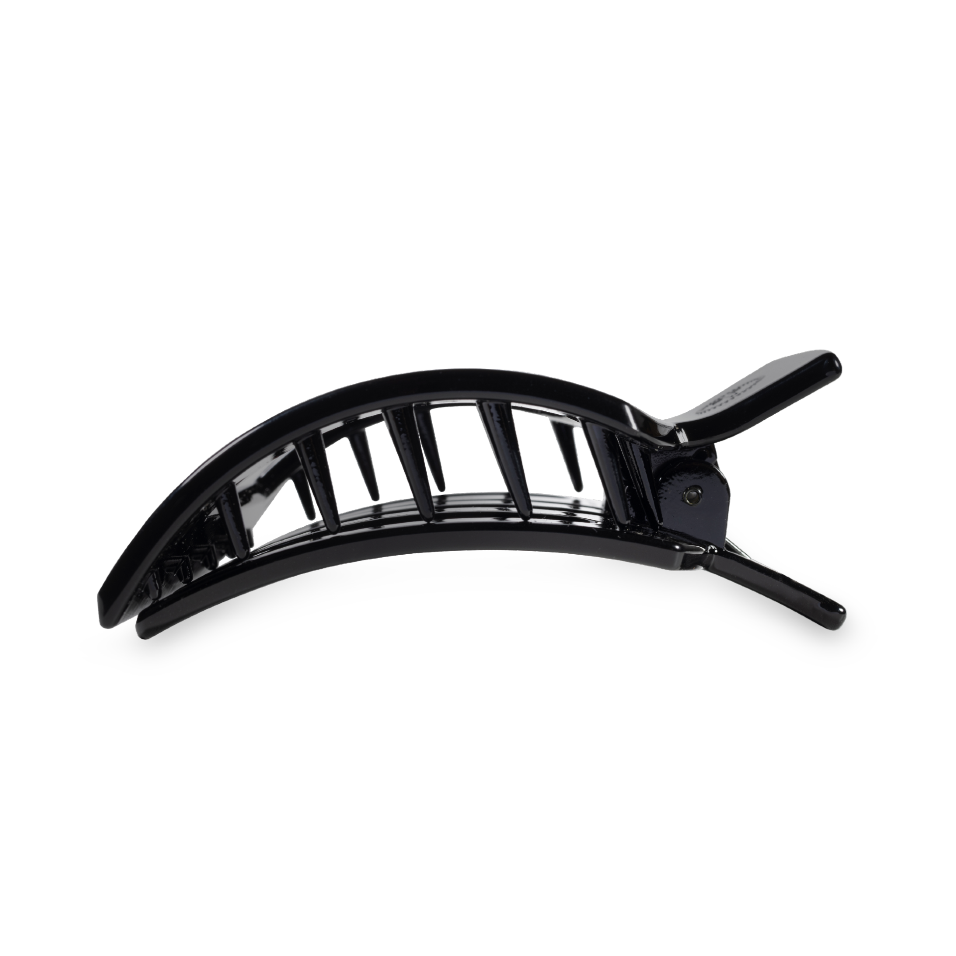 Jet Black Med. Square Flat Hair Clip