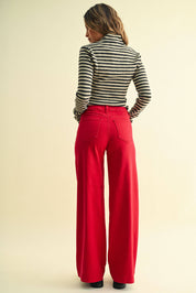 Clean Hem Full Length Wide Leg