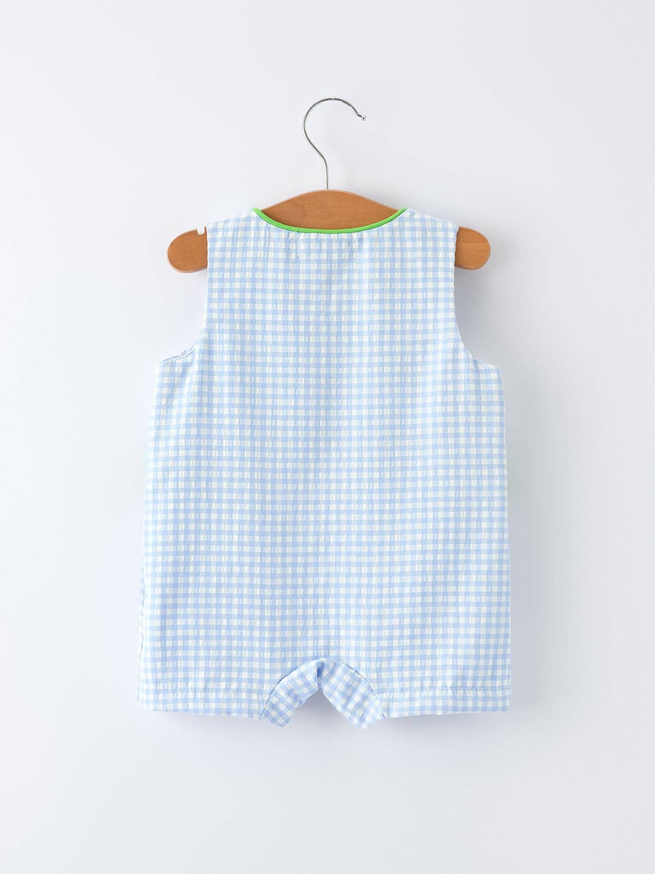 Baby Boy Crocodile Smocked Romper