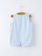 Baby Boy Crocodile Smocked Romper