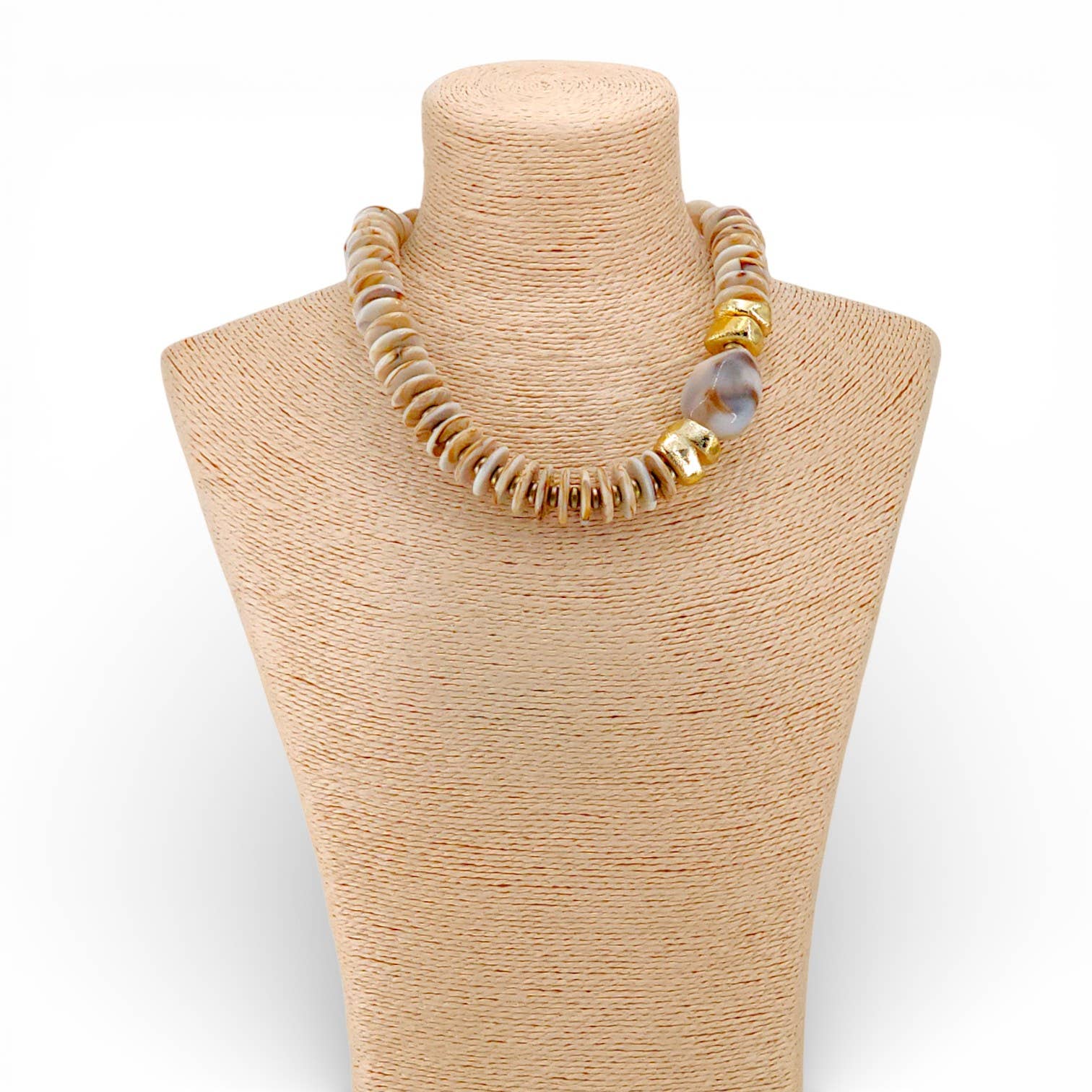 Chunky Boho Beaded Necklace