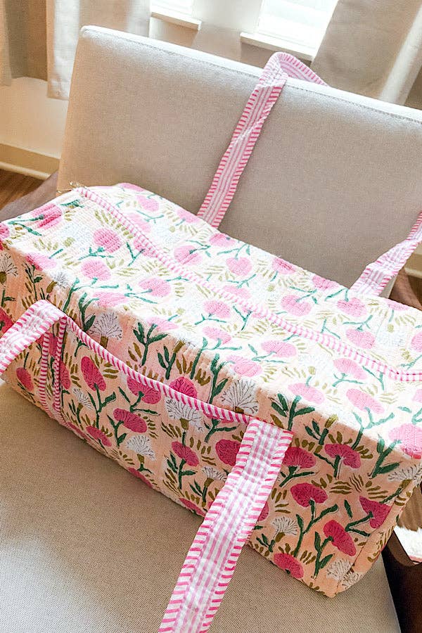 Harley Pink Floral Duffle Bag
