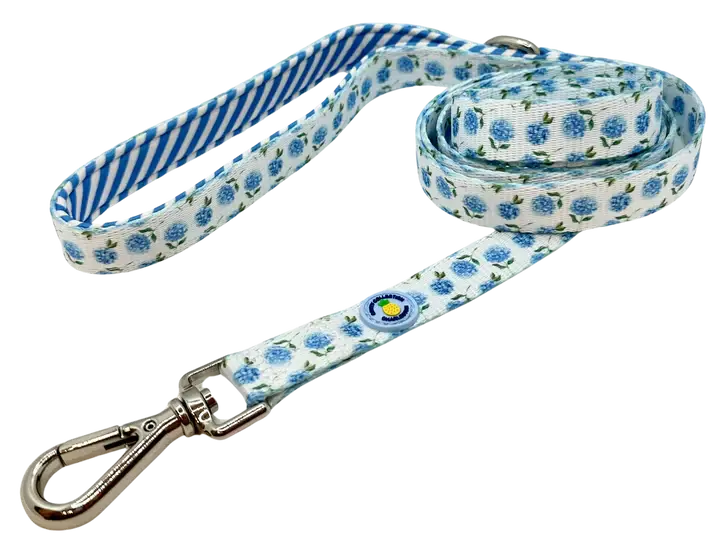 Blue Hydrangea Dog Leash