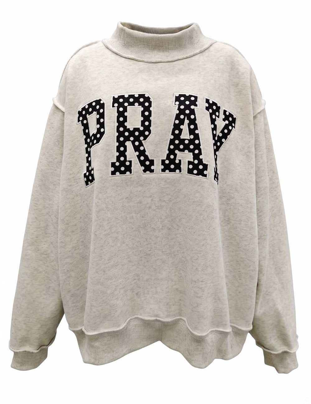 Gray Pray Polka-Dot Mockneck at Ninety Nine Boutique