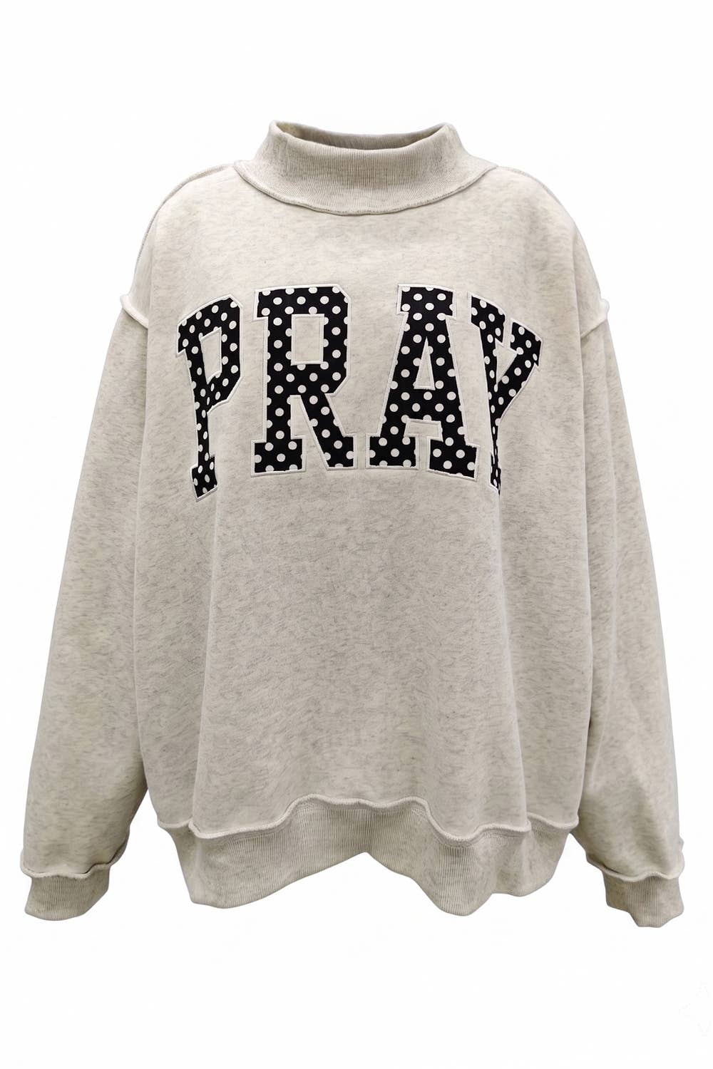 Gray Pray Polka-Dot Mockneck at Ninety Nine Boutique