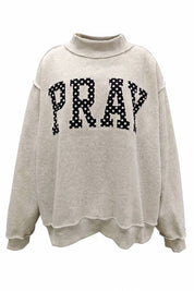 Gray Pray Polka-Dot Mockneck at Ninety Nine Boutique
