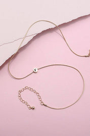 "F" ROUND SNAKE CHAIN INITIAL NECKLACE