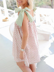 Cecina Floral Bow Tie Dress