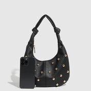 Metallic Studded Shoulder Bag