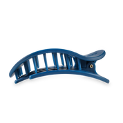Flat Round Hair Clip | Large | Midnight Rain showing bendable teeth for a secure yet gentle hold